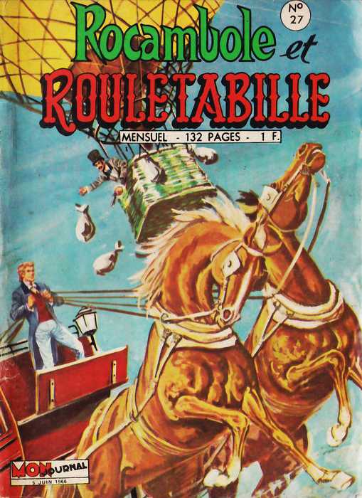 Scan de la Couverture Rocambole et Rouletabille n 27